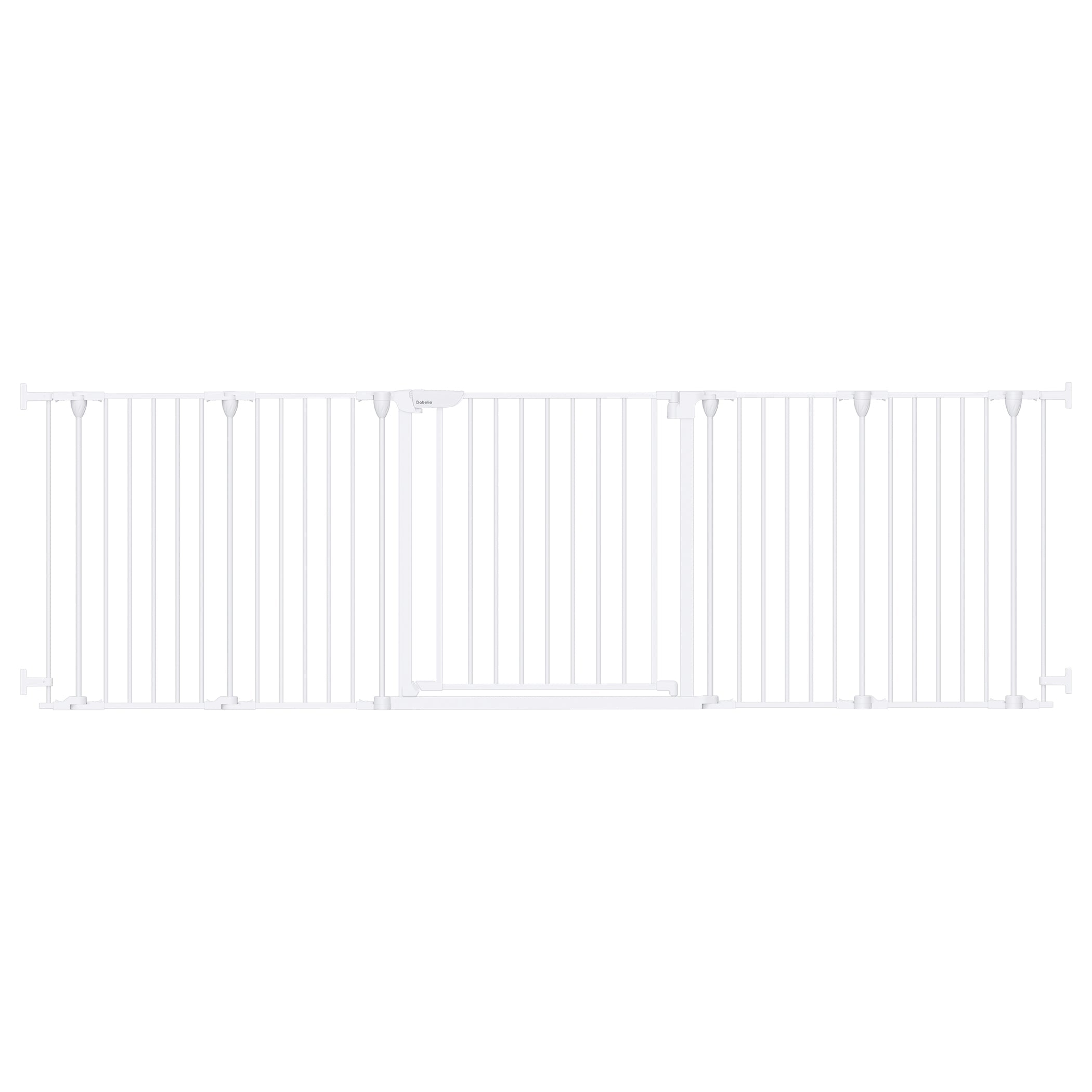 Babelio 104 inch extra wide baby gate for large room divider and fireplace