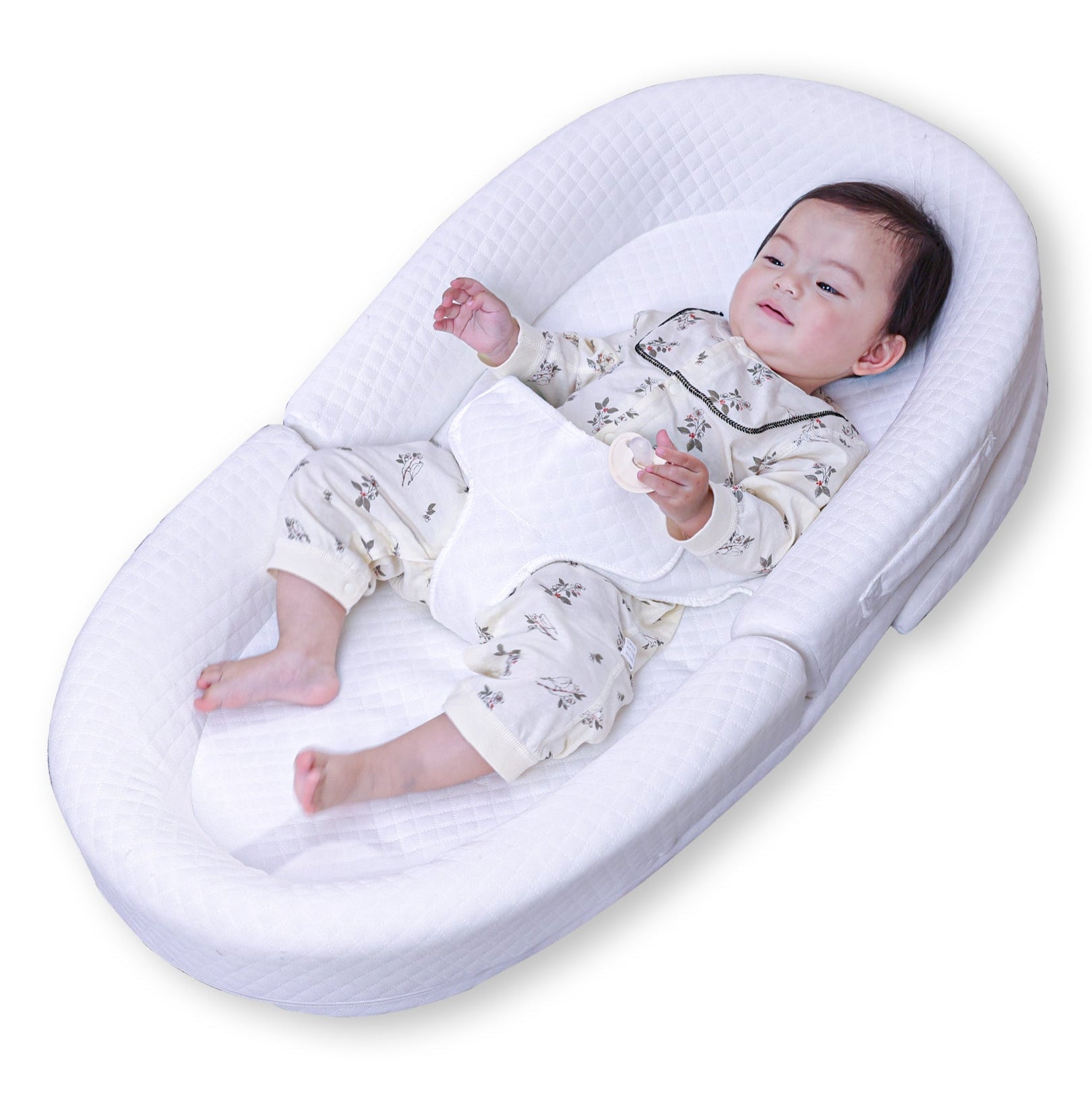 Babelio Anti-Reflux Baby Lounger | Adjustable, Portable & Washable for Newborns (0–24 Months)