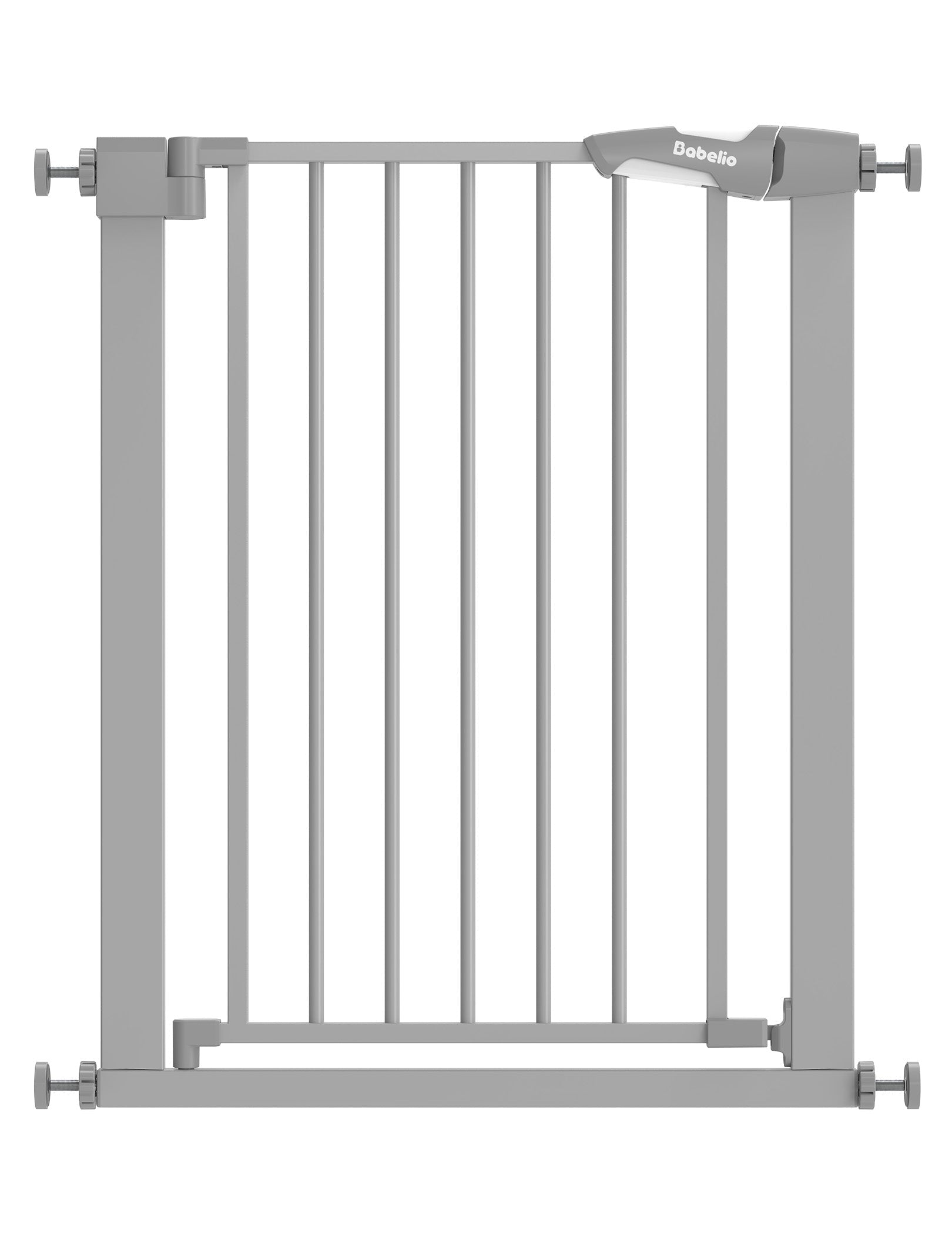 Babelio Baby Gate for Narrow Space | Pressguard - babeliobaby - Gray - 30 Inch
