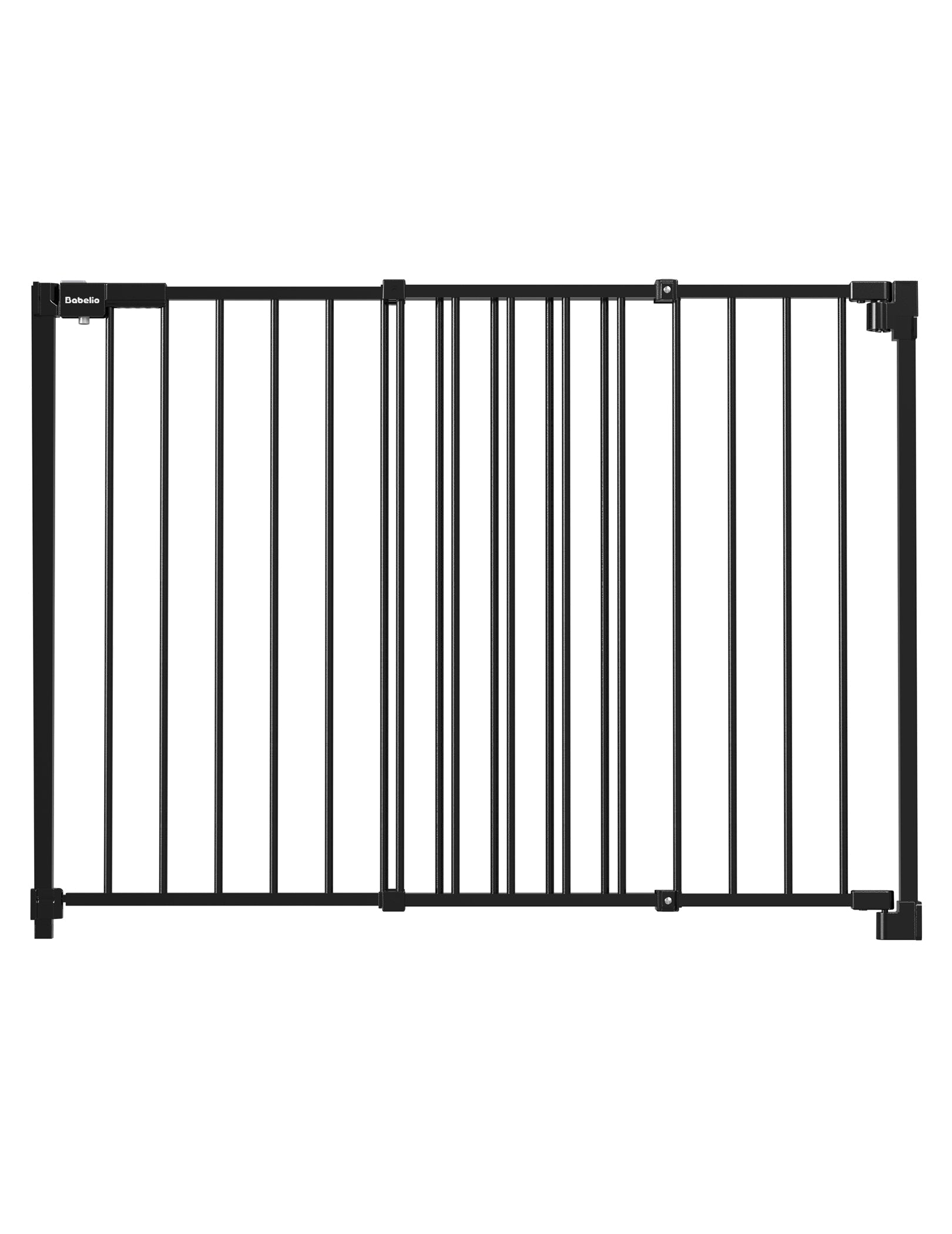 Boundless R30 | 29 - 43"W Baby&Dog Gate for Stairs and Doorways - babeliobaby - Black - 29 - 43"Wide / 30"Tall