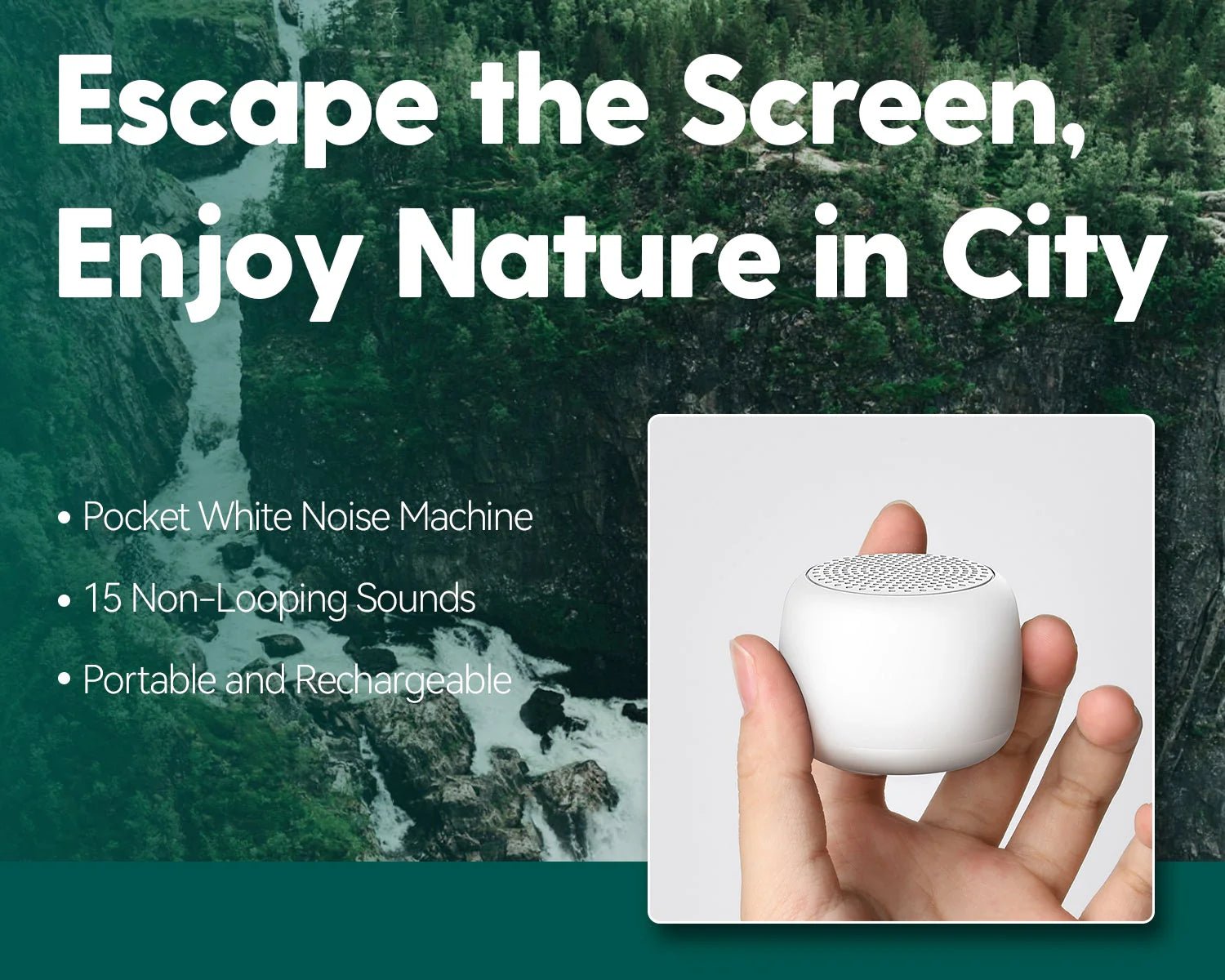 Customer Appreciation — Pocket Mini White Noise Machine at a Special Thank - You Price - babeliobaby - White - 2 Pack