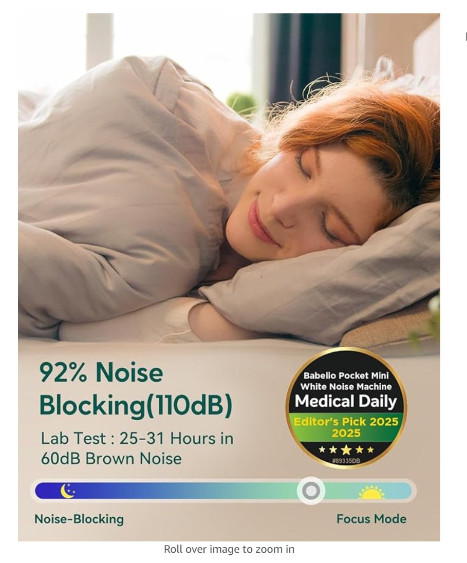 Customer Appreciation — Pocket Mini White Noise Machine at a Special Thank - You Price - babeliobaby - White - 2 Pack