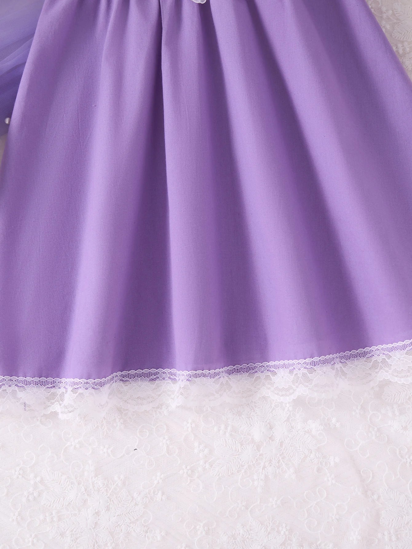 Girls Fairy Tale Princess Dress — Purple A - Line, Lace - Up Bodice, Sleeveless Summer Style - babeliobaby - 2 - 3T(100) - 