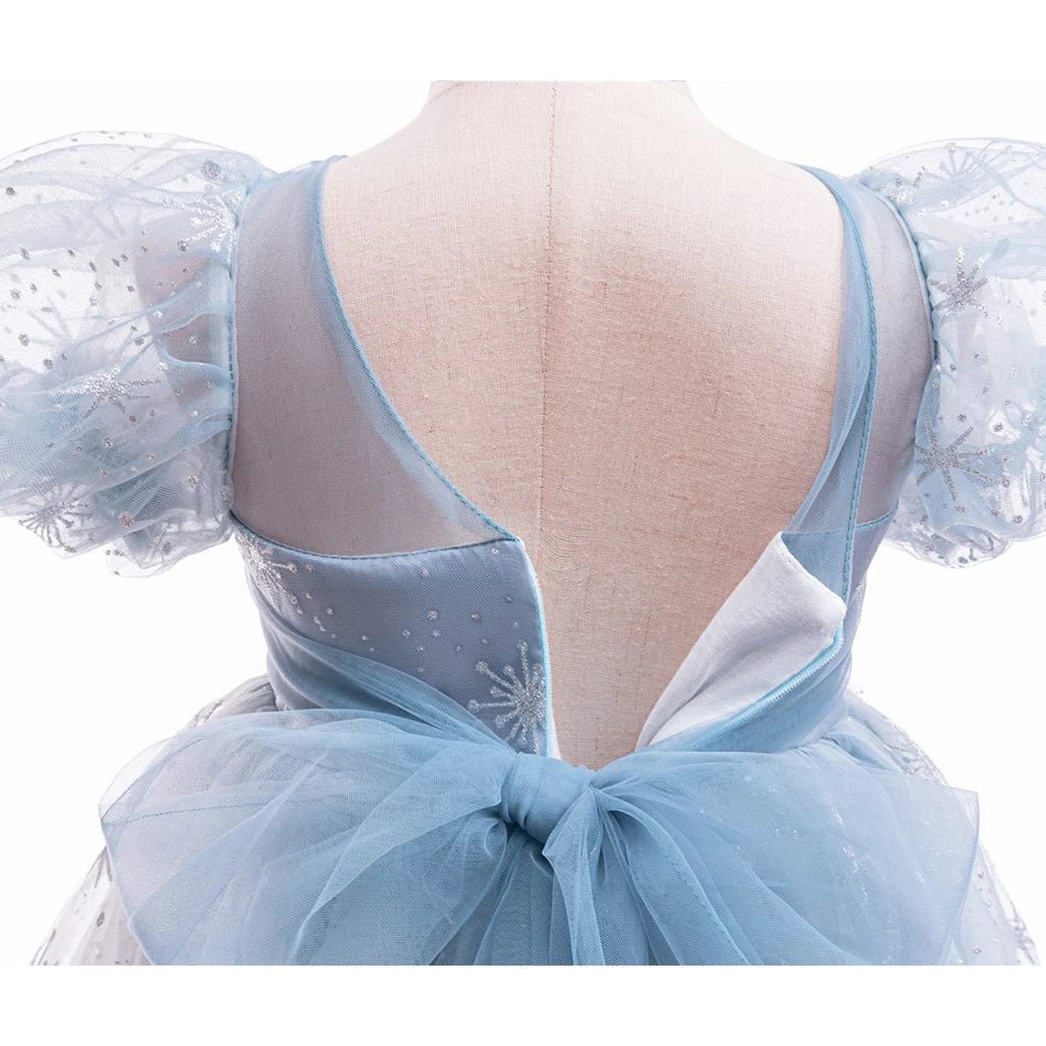 Ice Princess Dress for Girls — Snowflake Costume Gown | Party & Halloween - babeliobaby - Elsa Dress - 2T(Tag 100)
