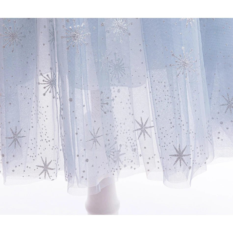 Ice Princess Dress for Girls — Snowflake Costume Gown | Party & Halloween - babeliobaby - Elsa Dress - 2T(Tag 100)