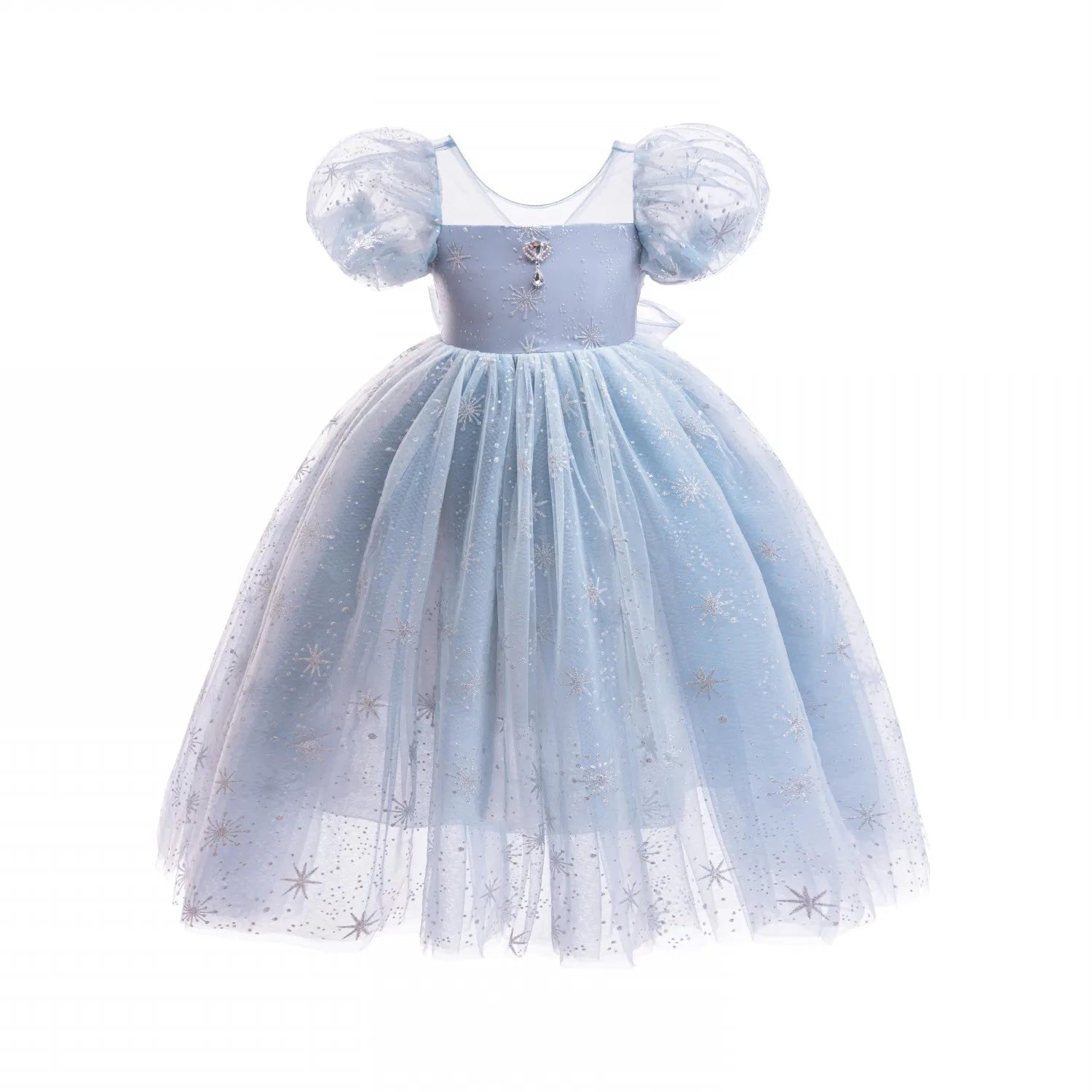 Ice Princess Dress for Girls — Snowflake Costume Gown | Party & Halloween - babeliobaby - Elsa Dress - 2T(Tag 100)