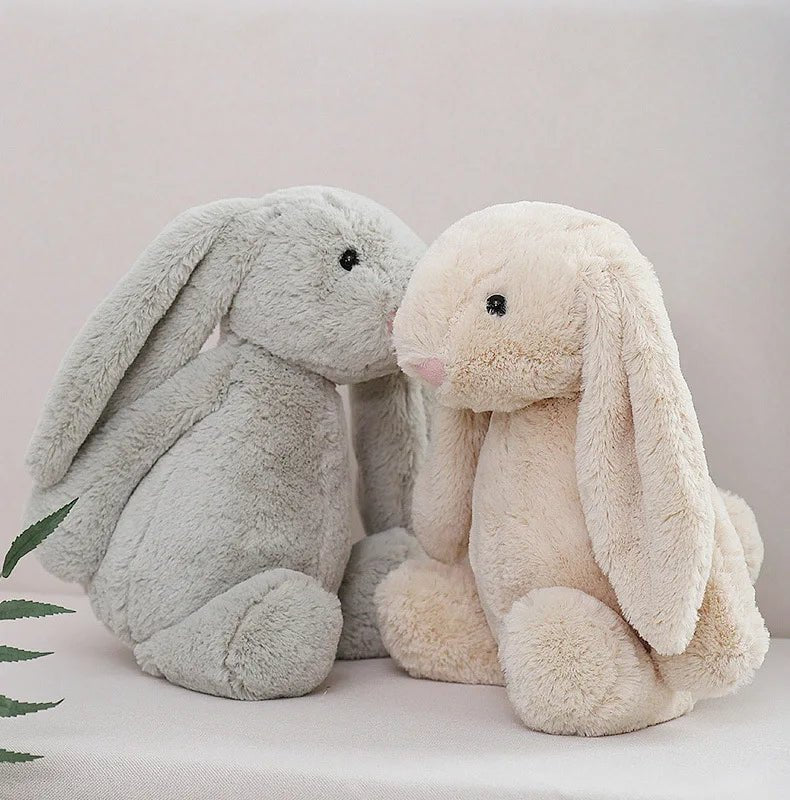 LulliNini 25/40cm Cute Plush Toy Stuffed Toy Rabbit Doll Babies Sleeping Companion Cute Plush Long Ear Rabbit Doll Children's Gift New