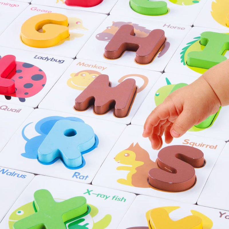 Babelio baby educational alphabet puzzle with colorful letters and animal illustrations