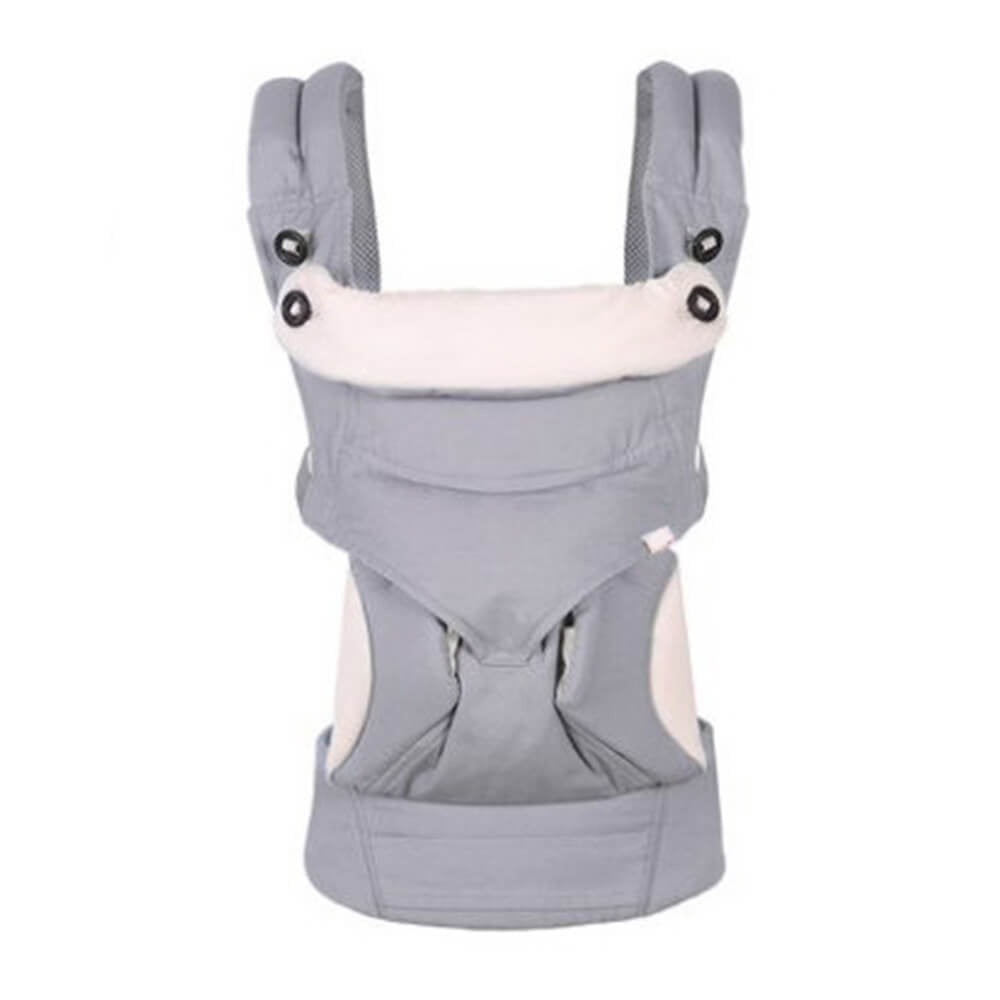 LulliNini Breathable Multi - Season Baby Carrier - Easy - to - Use Shoulder Wrap for Infants and Toddlers - babeliobaby - Gray - Four Seasons