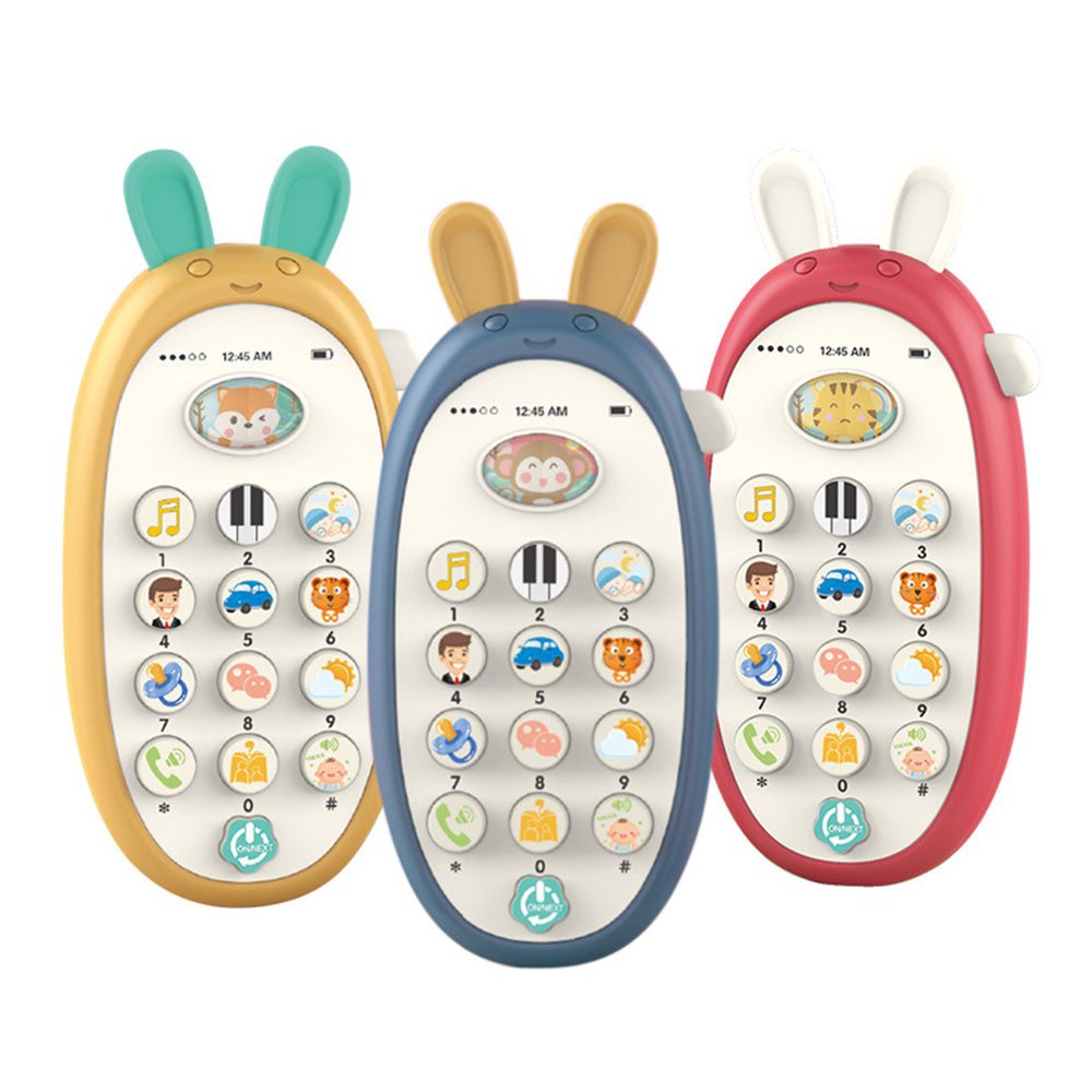 Babelio colorful white noise machines for babies with animal-themed buttons, nursery toy design