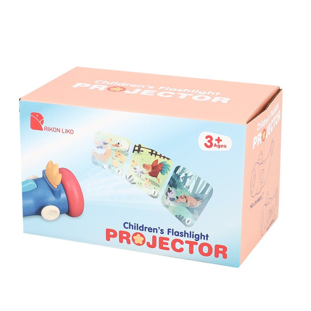 Children's flashlight projector toy box with colorful animal slides, Babelio baby product