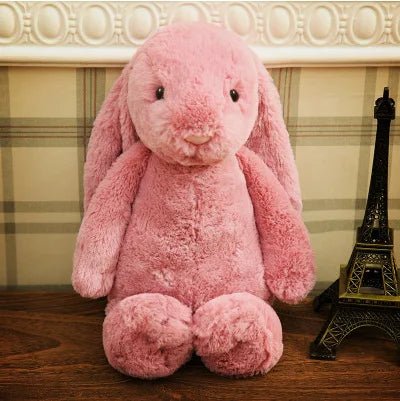 LulliNini Kawaii Long Ear Rabbit Plush Toy Stuffed Toy Bunny Doll Sleeping Companion Plush Doll Children's Easter Gift