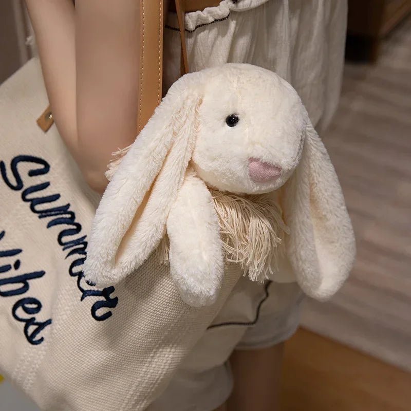 LulliNini Kawaii Long Ear Rabbit Plush Toy Stuffed Toy Bunny Doll Sleeping Companion Plush Doll Children's Easter Gift