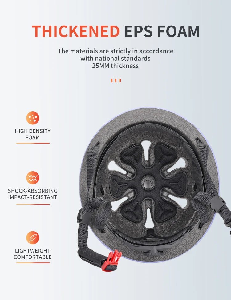 Babelio kids breathable bike helmet with thickened EPS foam and adjustable straps.