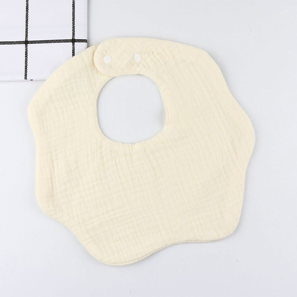LulliNini Solid Color Baby Bibs | Multi Color - babeliobaby - Solid Beige - 