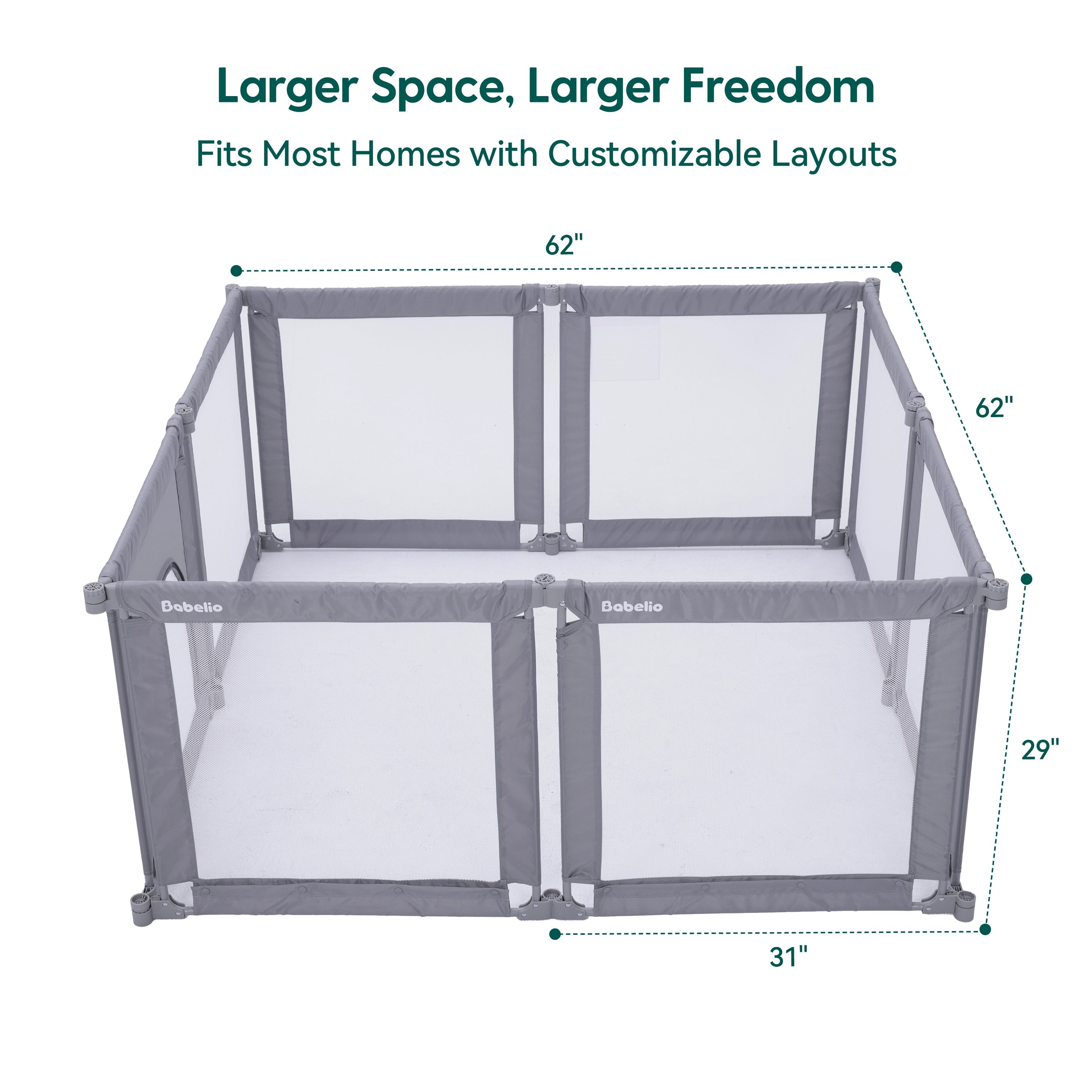 MorphGuard | Foldable & Shapeable Baby Toddler Safety Fence Playpen