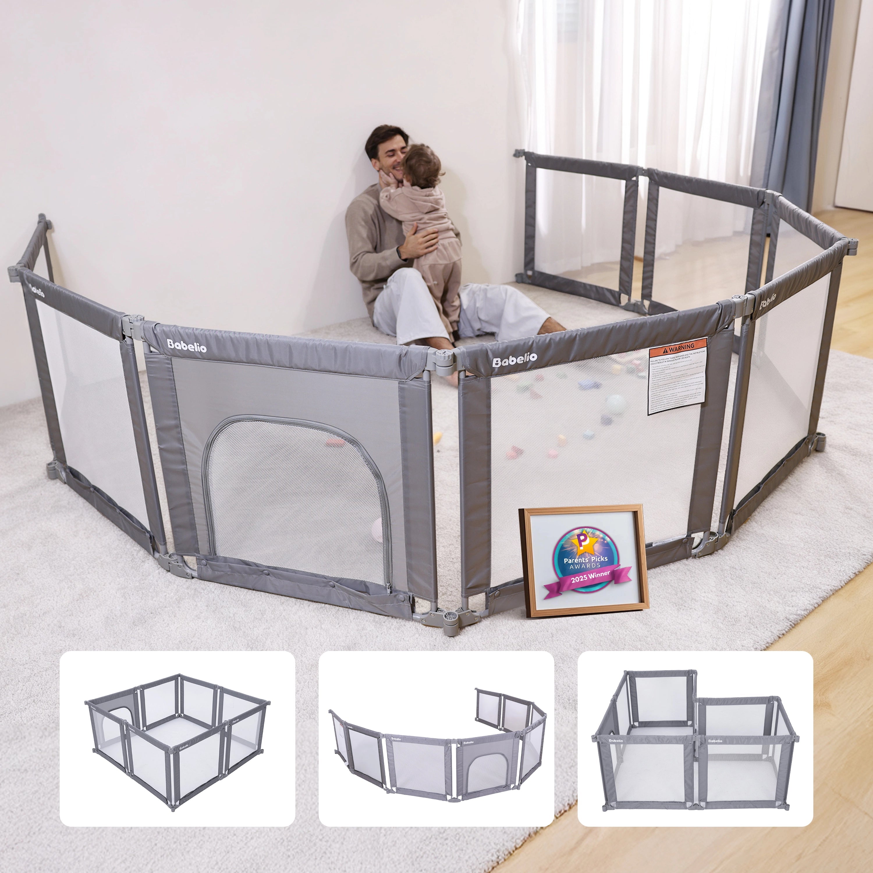MorphGuard | Foldable & Shapeable Baby Toddler Safety Fence Playpen
