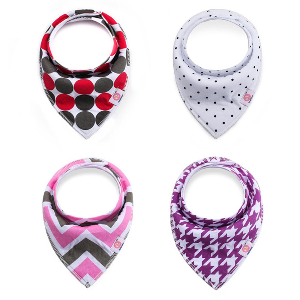 Babelio baby bibs set with colorful patterns, ideal for modern nursery use