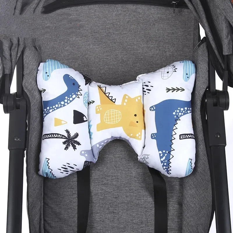 NIDOMIO Baby Support Pillow Toddler Cushion Stroller Head Pillow Protection Stroller Basket Neck Protection Shock Absorption - babeliobaby - black - 