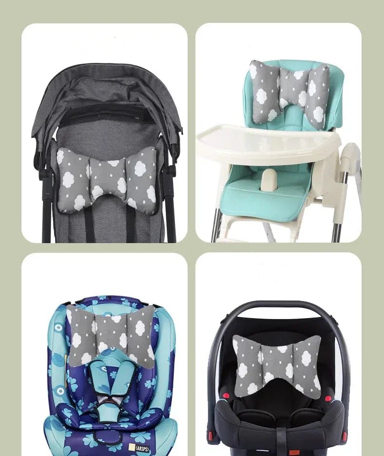 NIDOMIO Baby Support Pillow Toddler Cushion Stroller Head Pillow Protection Stroller Basket Neck Protection Shock Absorption - babeliobaby - SKY BLUE - 