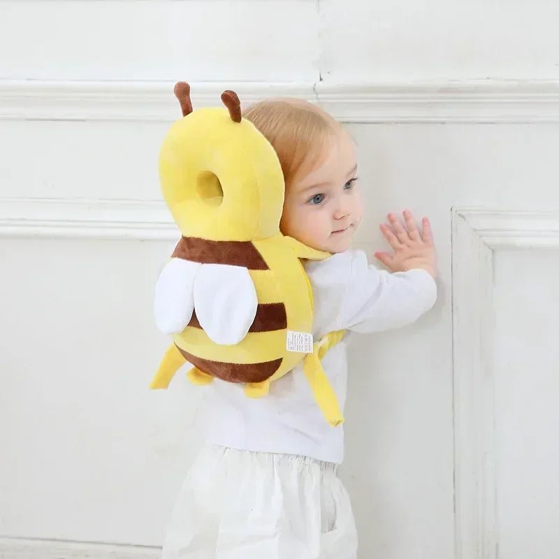 NIDOMIO New Learn Walk Head Back Protector Anti Fall Cartoon Baby Protect Pillow Kids Safe Backward Cap Head Protector Cushion - babeliobaby - 30cm brown - 