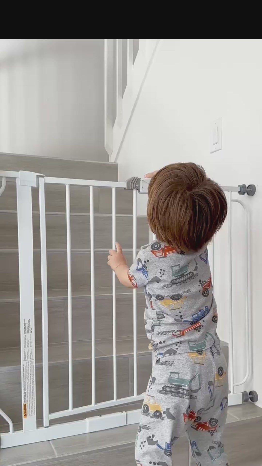 PressGuard C5 | Expandable Pressure Mounted No Drilling Baby Gate for Stairs