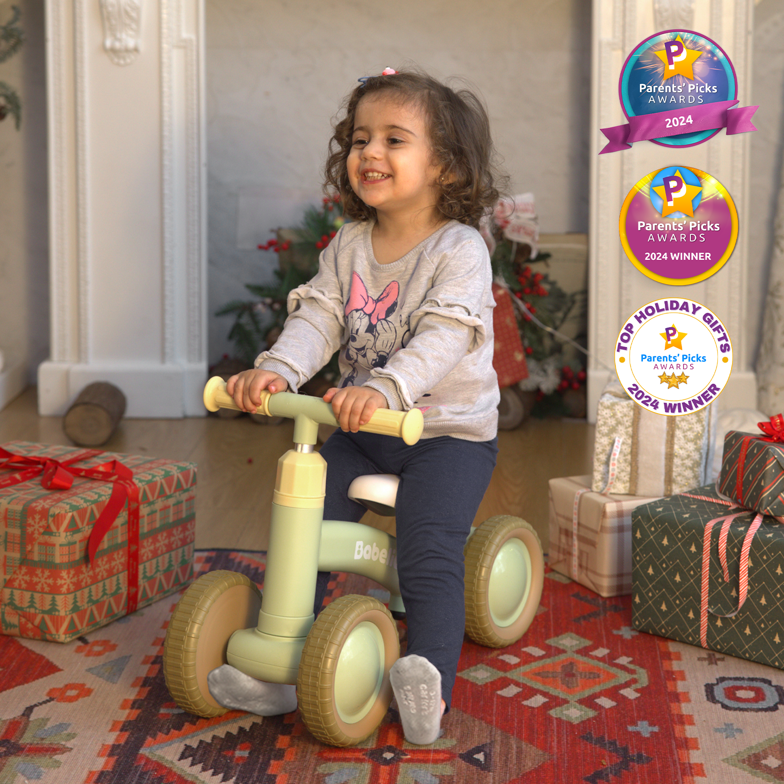 Unicorn & Classic Balance Bike Bundle | Perfect for Brother & Sister Toddlers - babeliobaby - Green - 2 Pack