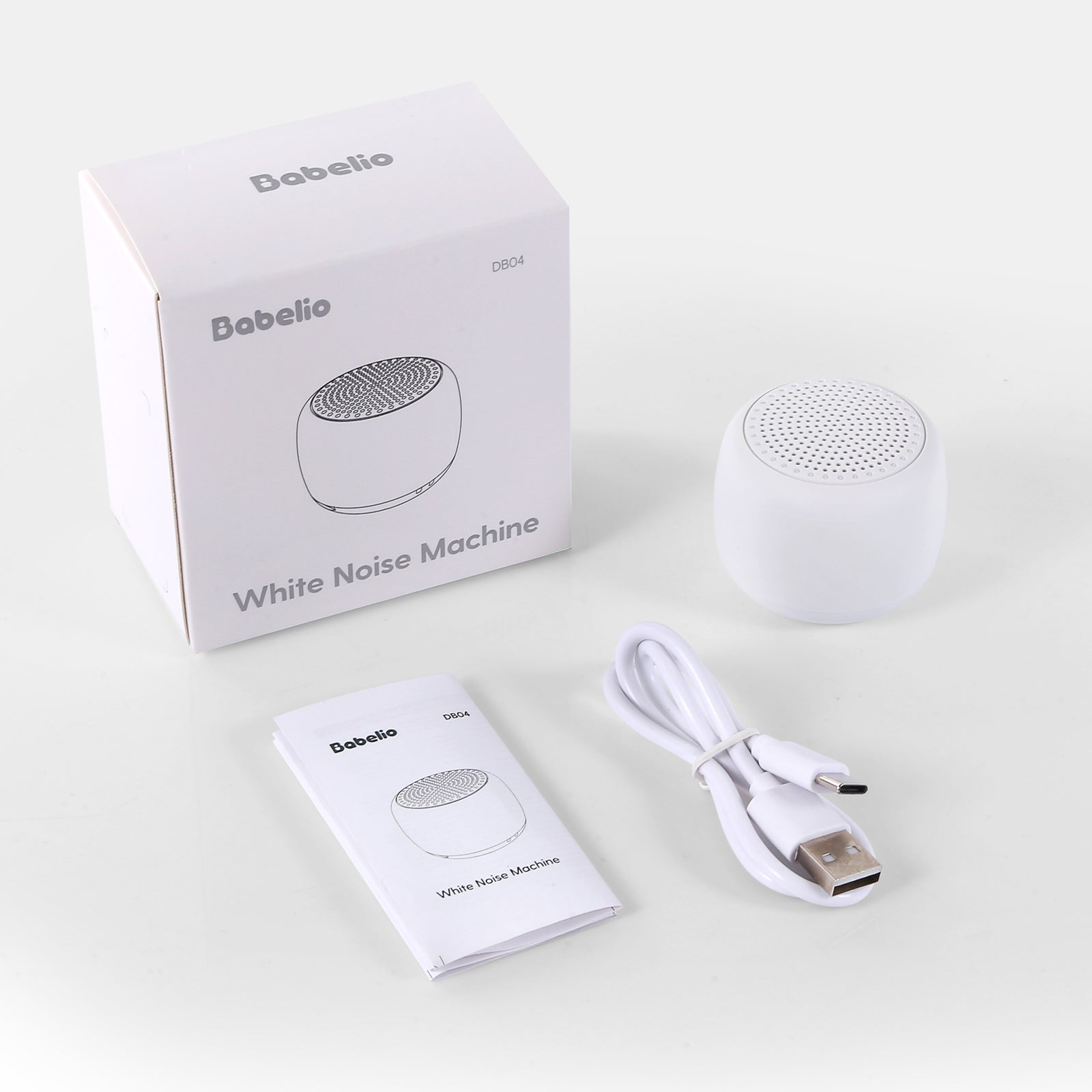 White Noise Machine Babelio Mini Sound Machine for Adults Kids Baby | Easy to Pocket and Travel - babeliobaby