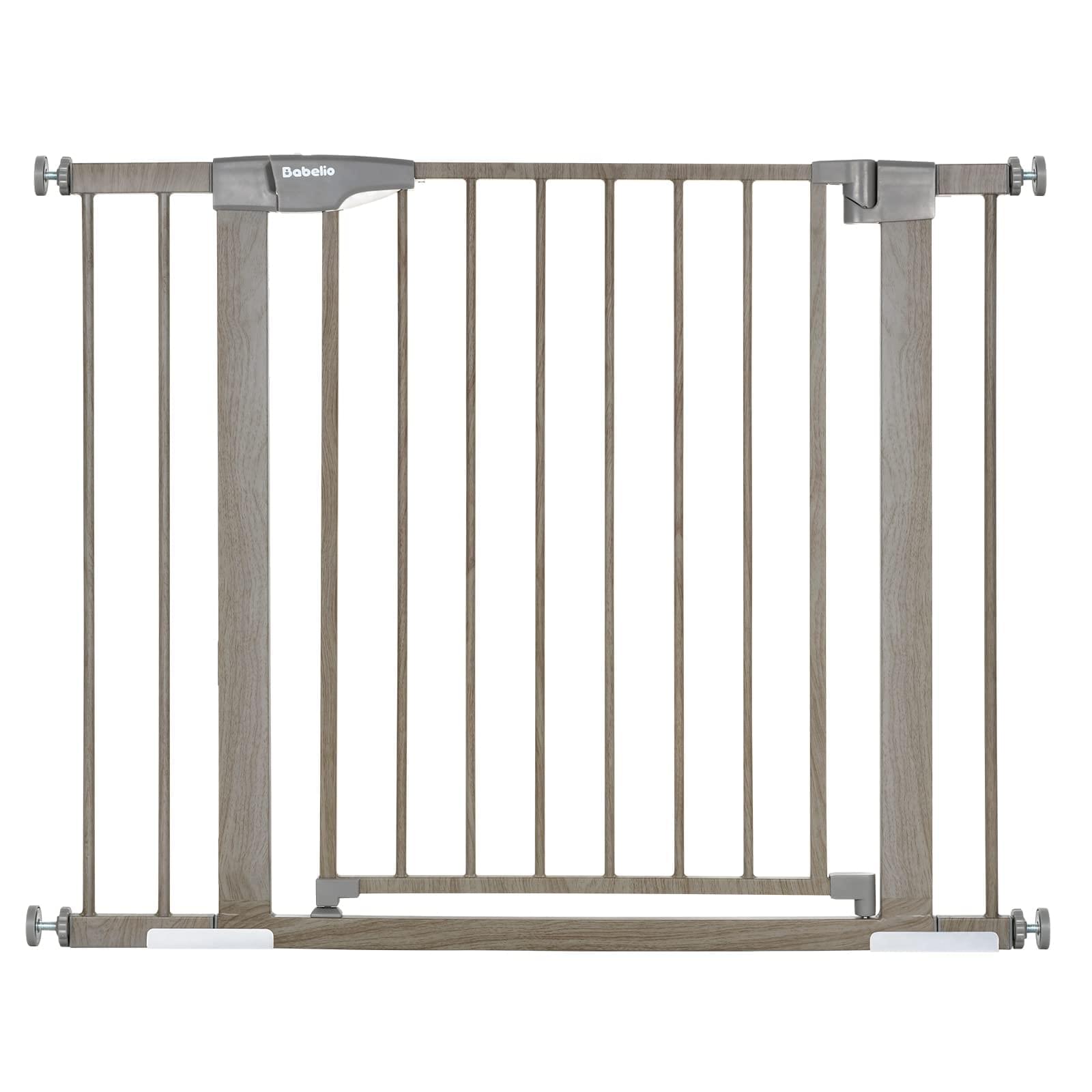 Babelio 29-40" Metal Baby Gate, Easy Install Pressure Mounted Dog Gate, Ideal for Stairs and Doorways - babeliobaby