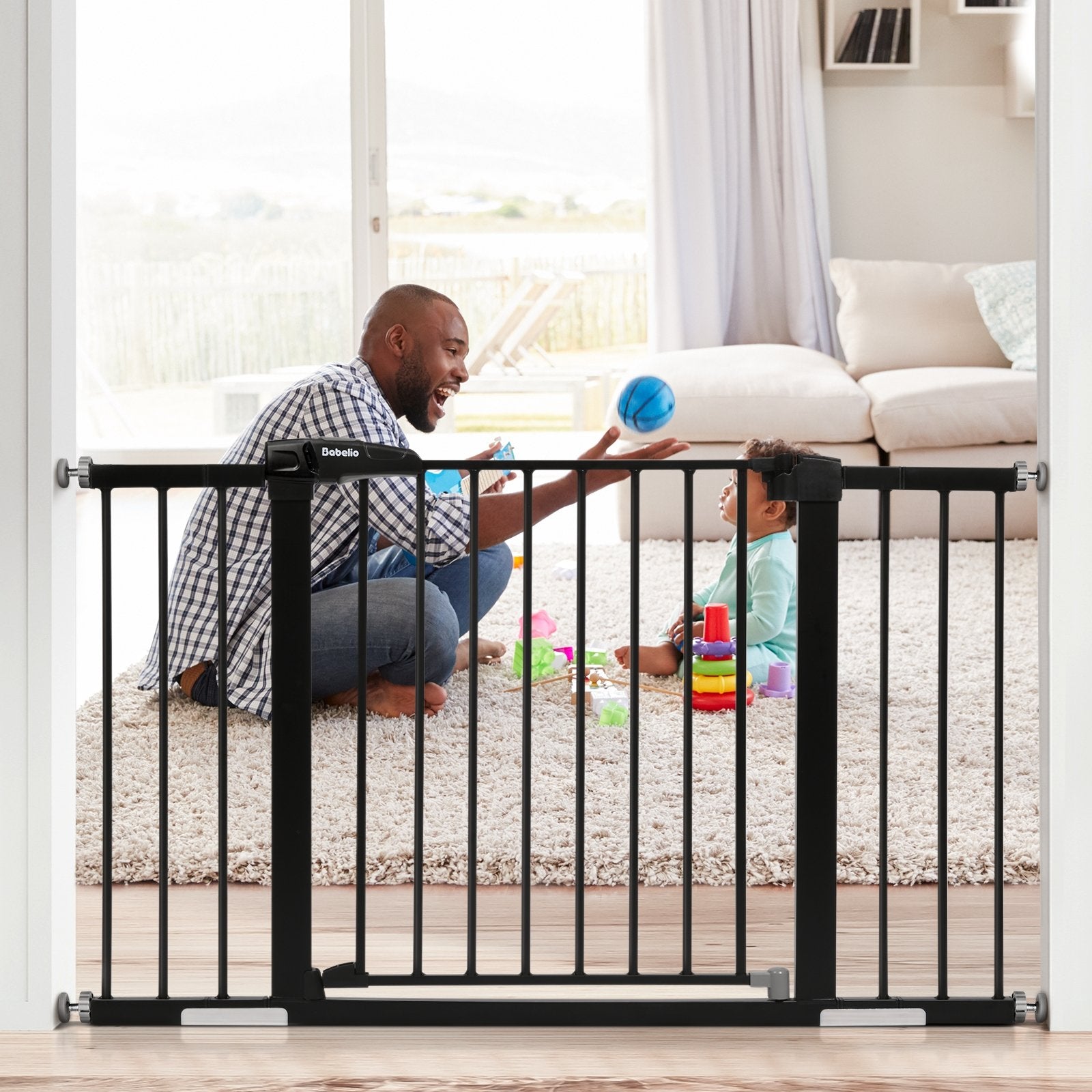 Extendable baby best sale gate no screws