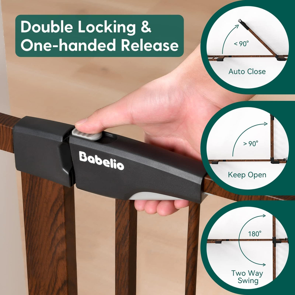 Baby Gate Extension Wood Pattern | 30