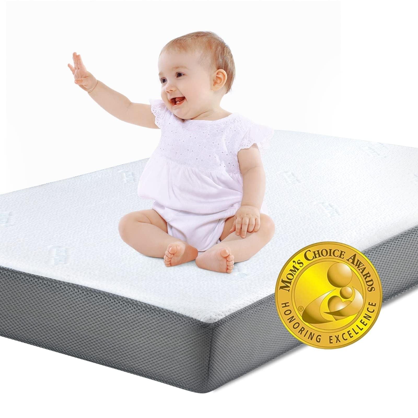 Babelio Cloud 2 Crib & Toddler Mattress with Tencel Cover – Dual-Sided  Memory Foam, CertiPUR-US Certified, Breathable Design