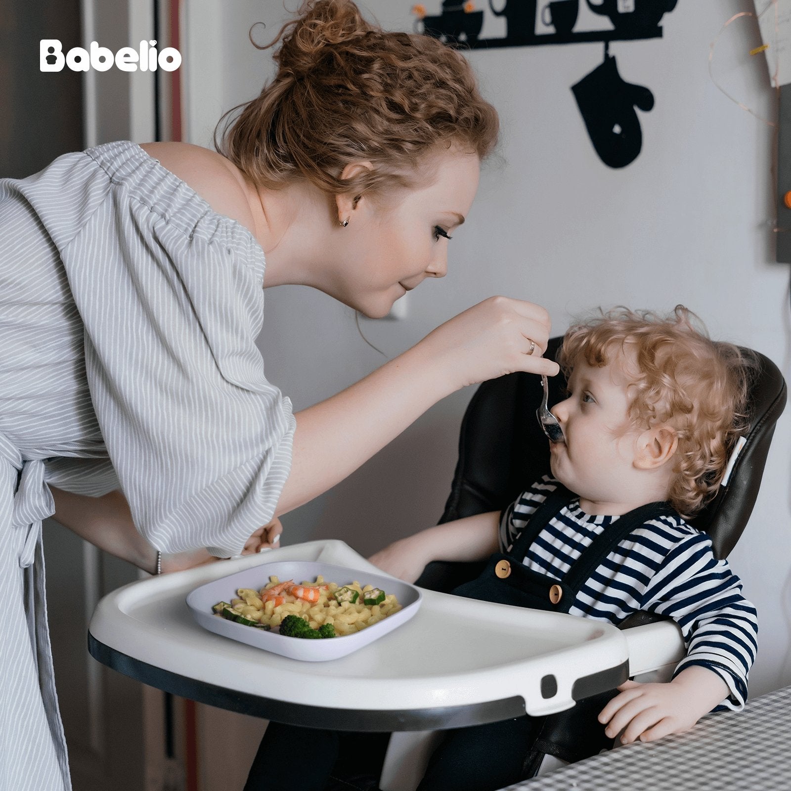 Babelio New Basics Silicone Toddler Plates 2 Pack (Grey) - babeliobaby