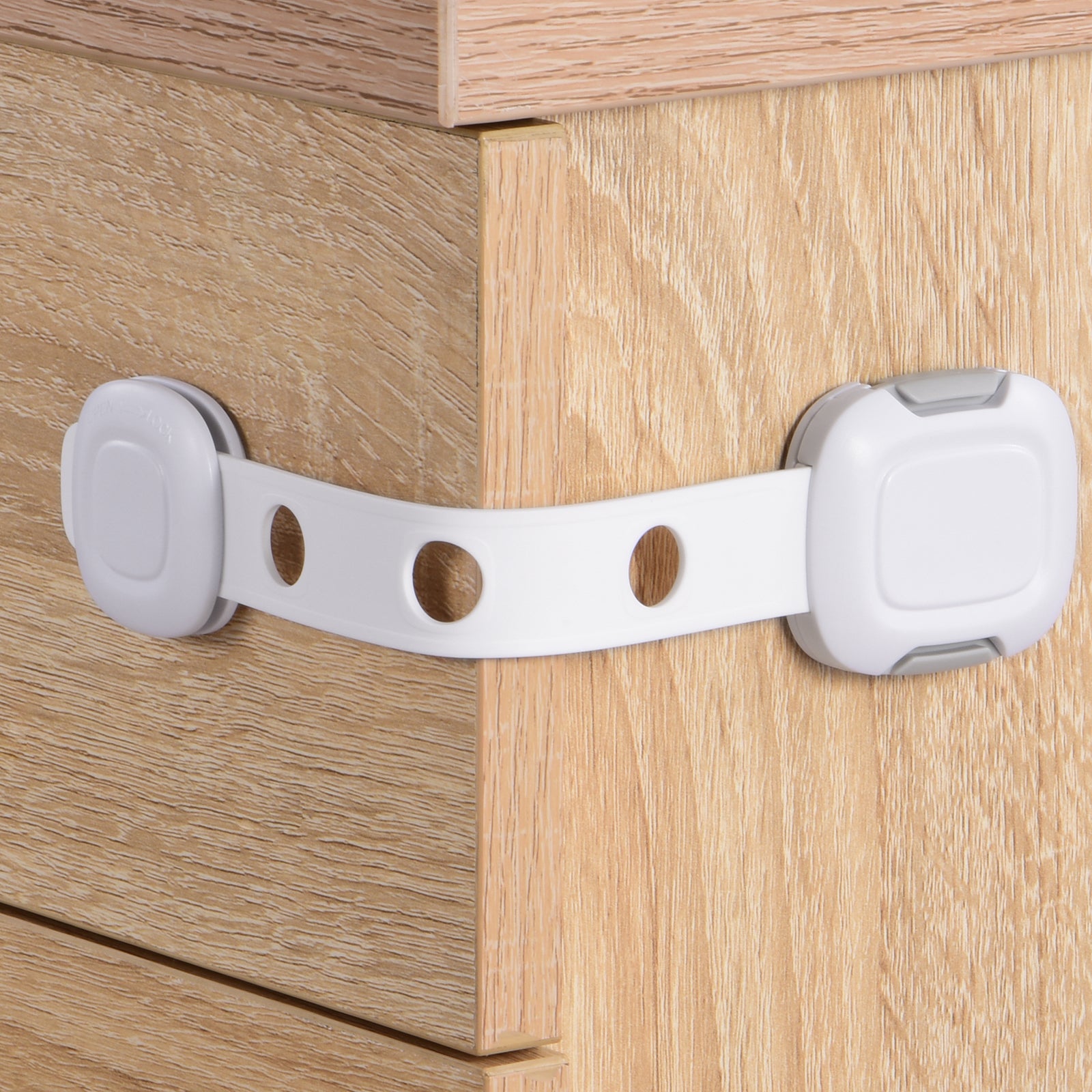 Babelio TAK 10-Pack Adjustable Baby-Proof Locks – Adhesive Cabinet