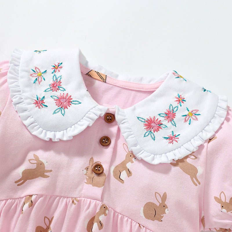 Tiny Cuddling Adorable Girls' Cotton Summer Dress - Cute and Comfortable Princess Dress - babeliobaby