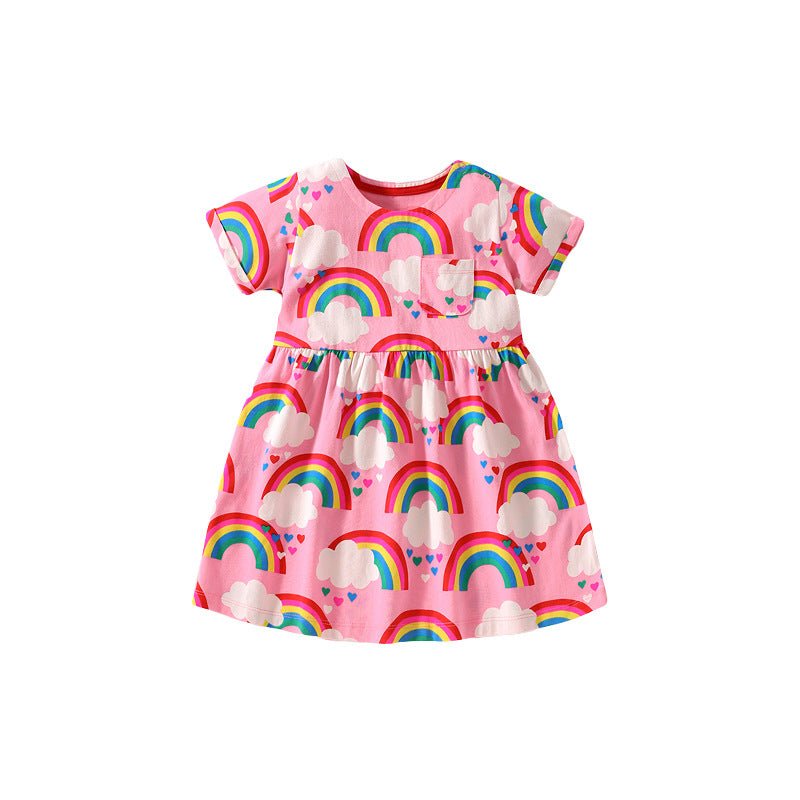 Tiny Cuddling Girls' Knit Cotton Princess Dress - Summer 2023 Collection - babeliobaby
