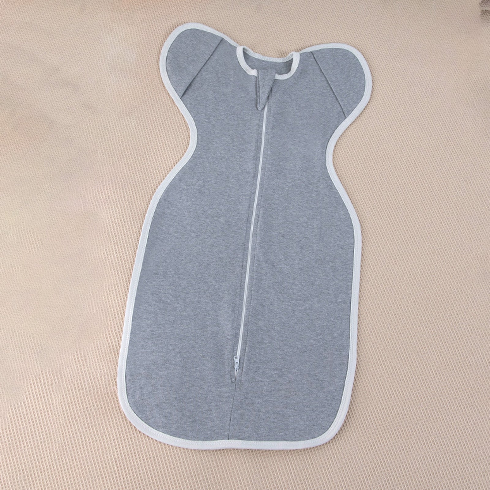 Tiny cuddling Sleepsack Swaddle,100% Cotton, Anti-startle Design, TOG 0.5, Large, 6-9 Months, 35*80cm - babeliobaby