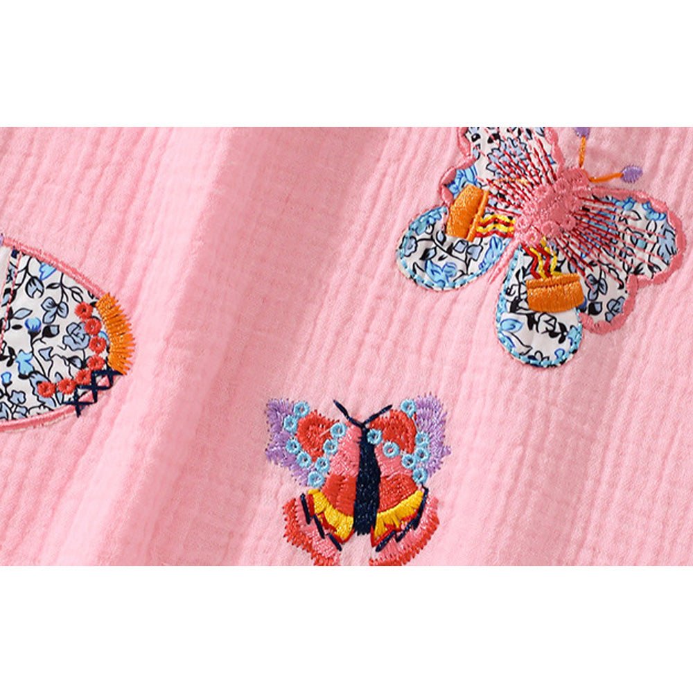 Tiny Cuddling Summer 2023 - 100% Cotton Princess Dress for Girls 3-8 Yrs - Cute Animal & Cartoon Pattern A-Line Dress - babeliobaby